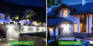 LED Outdoor Solar Wall Lamp PIR Motion Sensor