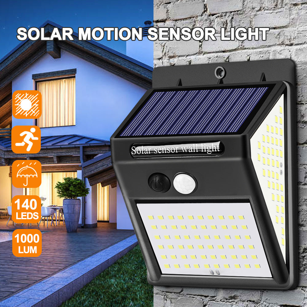 LED Outdoor Solar Wall Lamp PIR Motion Sensor