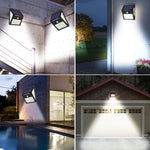 LED Outdoor Solar Wall Lamp PIR Motion Sensor