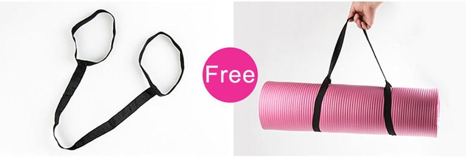 Quality Yoga Mat with Free Carry Rope