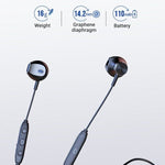 Wireless Bluetooth Sports Earphones with HD Microphone and Neckband