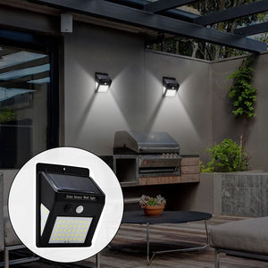 LED Outdoor Solar Wall Lamp PIR Motion Sensor