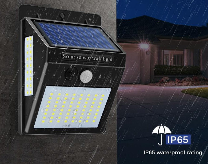 LED Outdoor Solar Wall Lamp PIR Motion Sensor