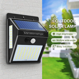 LED Outdoor Solar Wall Lamp PIR Motion Sensor