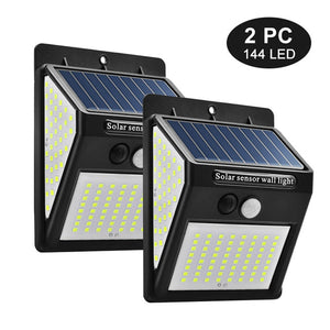 LED Outdoor Solar Wall Lamp PIR Motion Sensor