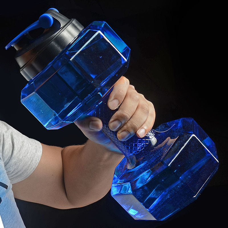 2 in 1 Plastic Dumbbell and Water Bottle