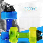 2 in 1 Plastic Dumbbell and Water Bottle