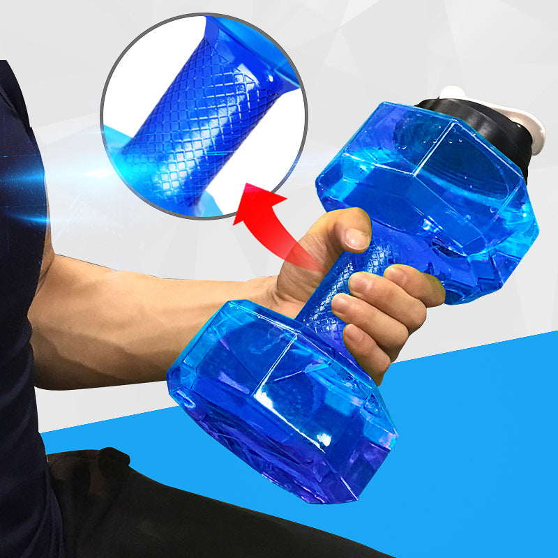 2 in 1 Plastic Dumbbell and Water Bottle