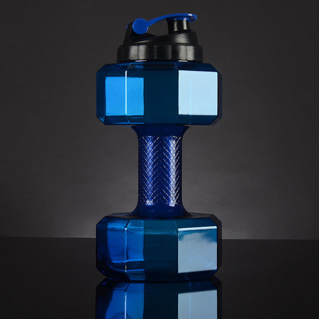 2 in 1 Plastic Dumbbell and Water Bottle